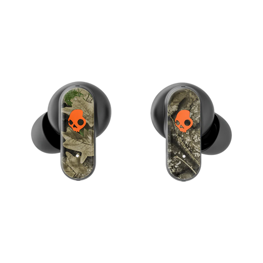 Skullcandy x Realtree Limited Edition Dime EVO Wireless Earbuds, Black/ Orange